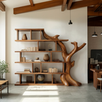 Organic Tree Bookshelf, solid wood, built to order