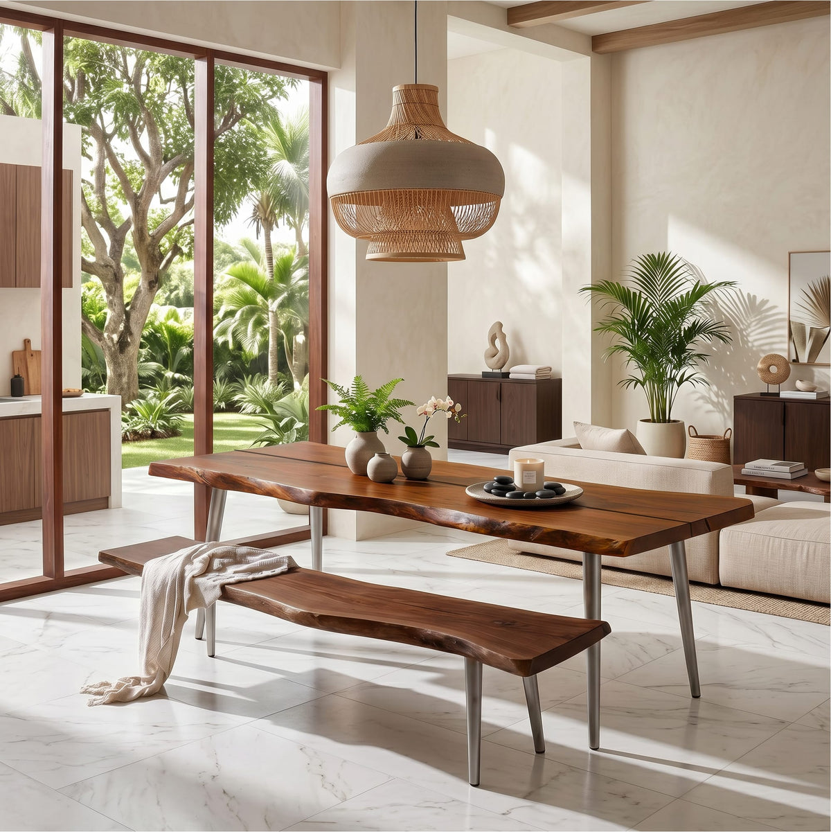 Trestle Solid Dining Table