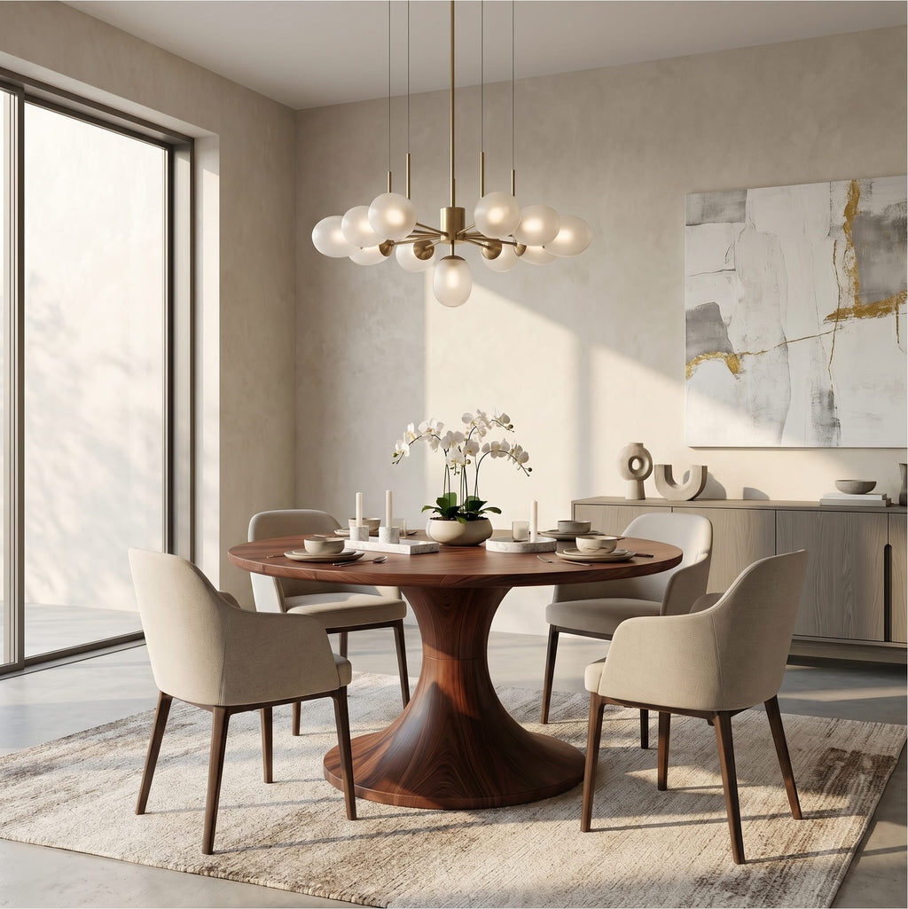 Contemporary Pedestal Dining Table