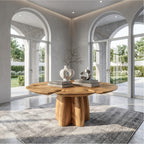 Modern Sculptural Pedestal Side Table