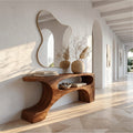 Contemporary Pedestal Console Table