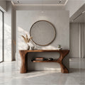 Sculptural Curved Wave Console Table