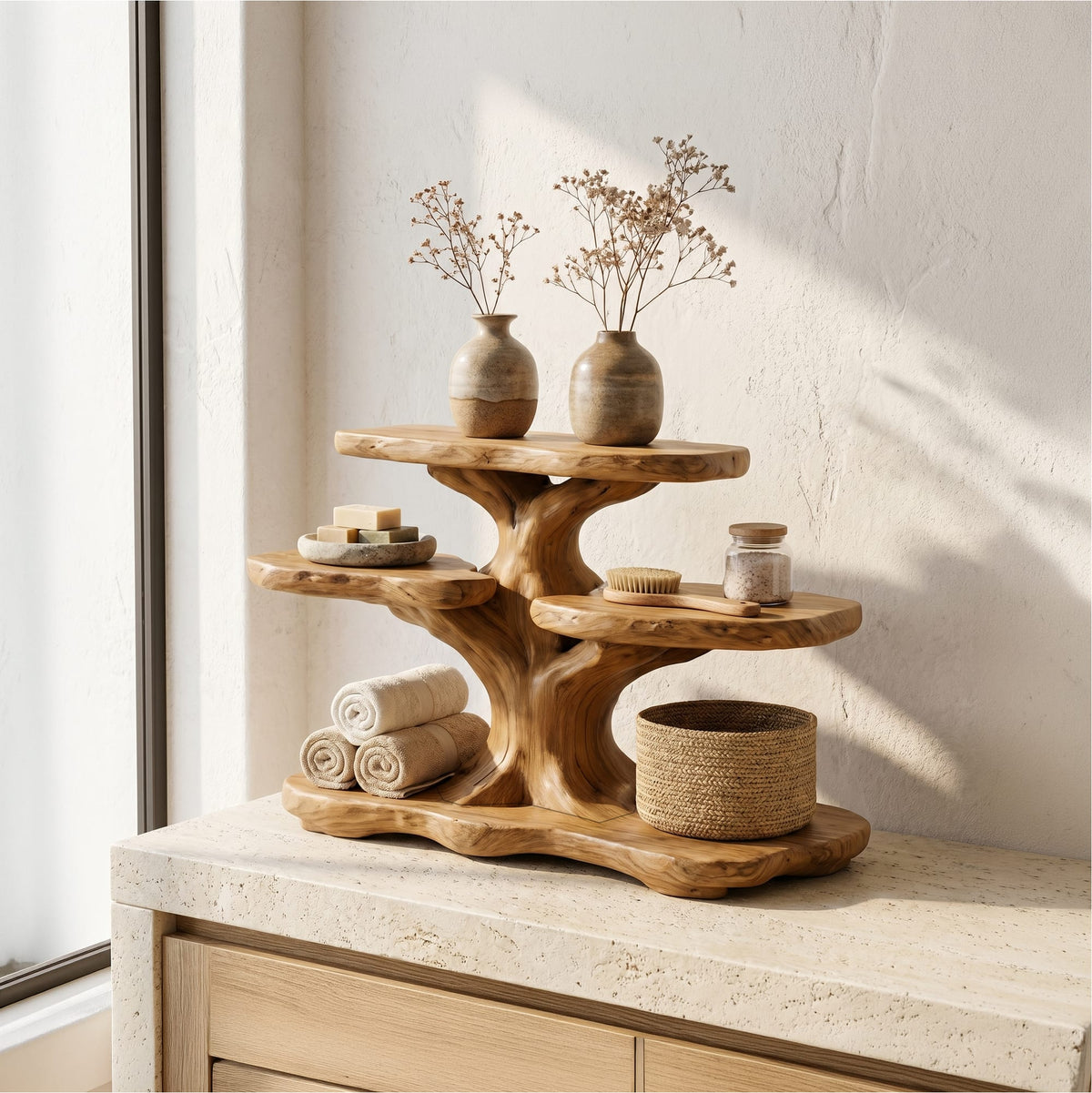 Floating Contemporary Bath Shelf