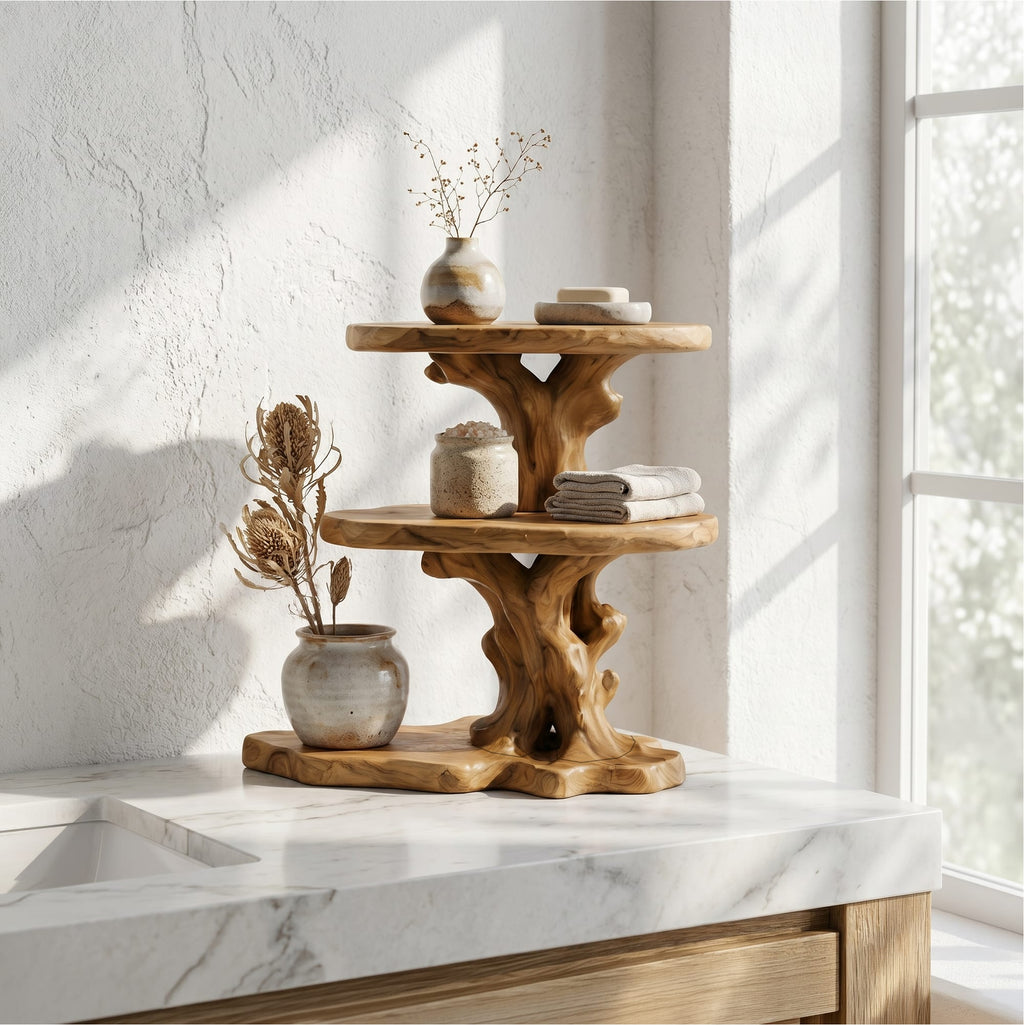 Bathroom Tiered Vanity