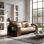 Organic Sofa Frame with Structure, solid wood, built to order