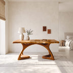 Curved Open Frame Desk