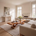 Rustic Coffee Table with Raised Grain Top, solid wood, built to order