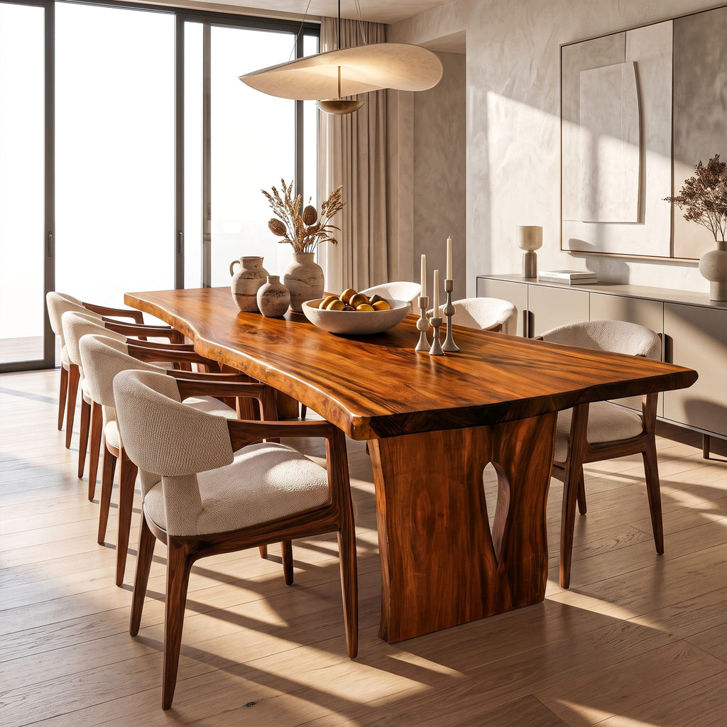 Contemporary Freeform Dining Table - solid wood, built to order