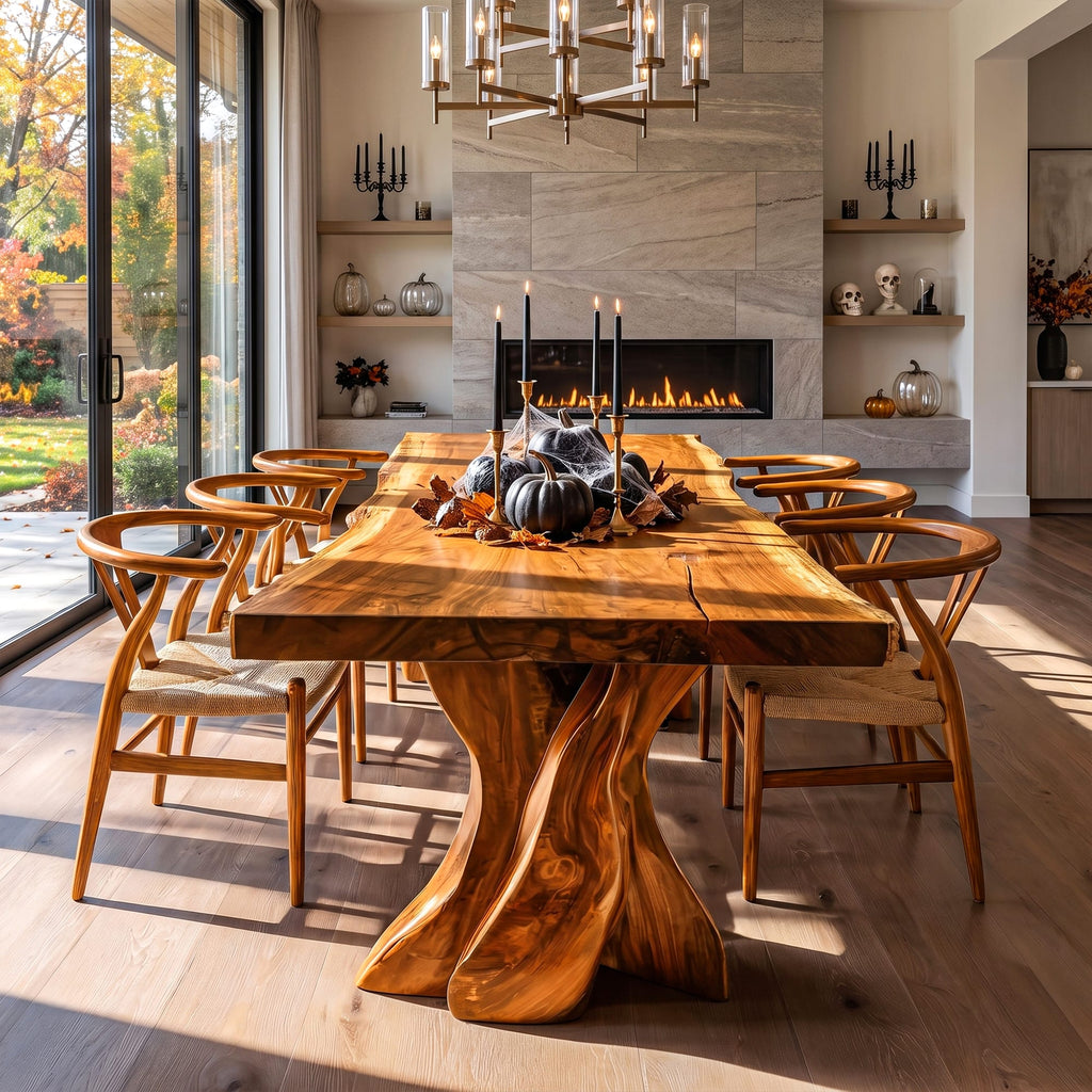 Contemporary Form Dining Table - solid wood, built to order