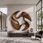 Mid Century Abstract Wall Art, solid wood, built to order