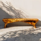 Live Edge Minimal Bench