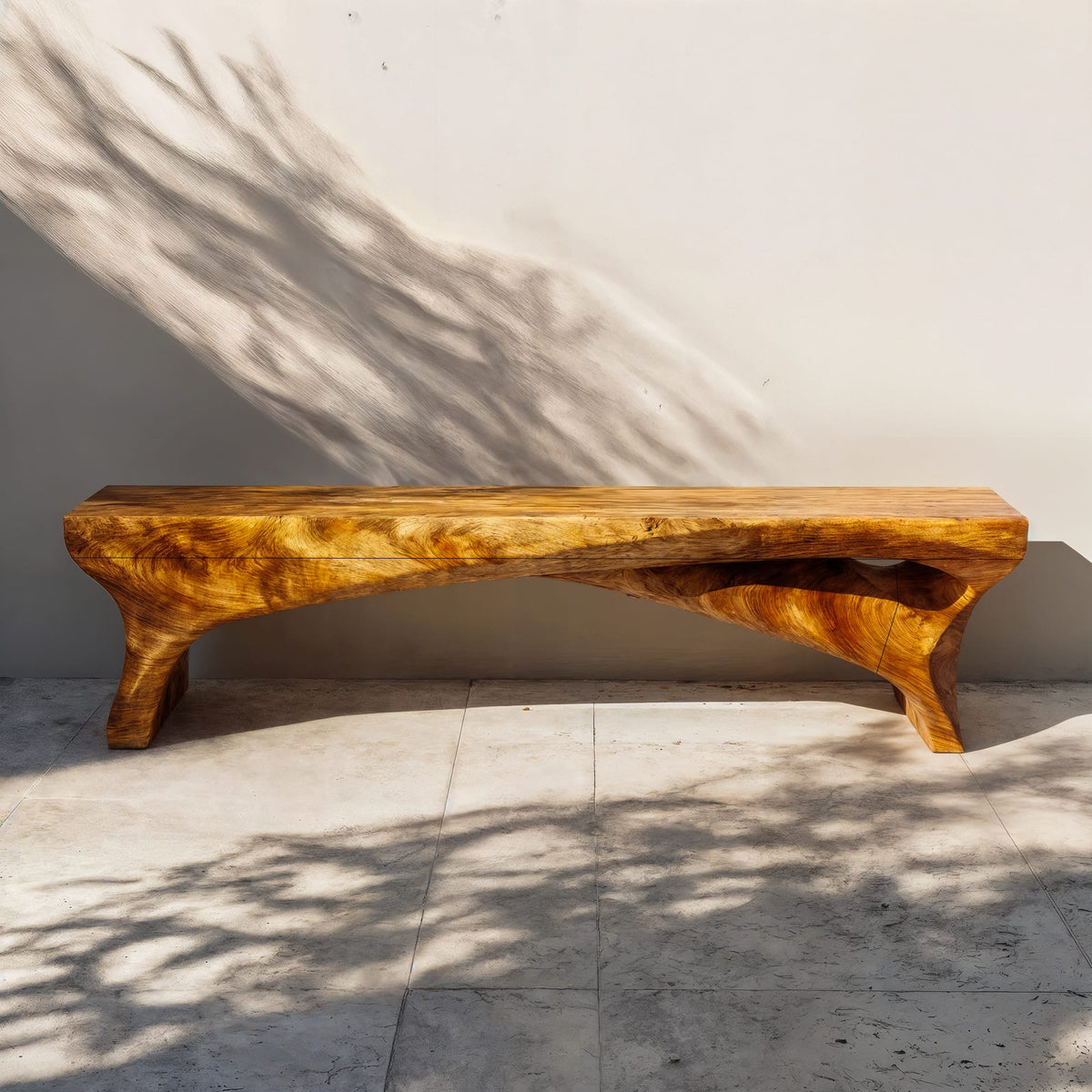 Live Edge Minimal Bench