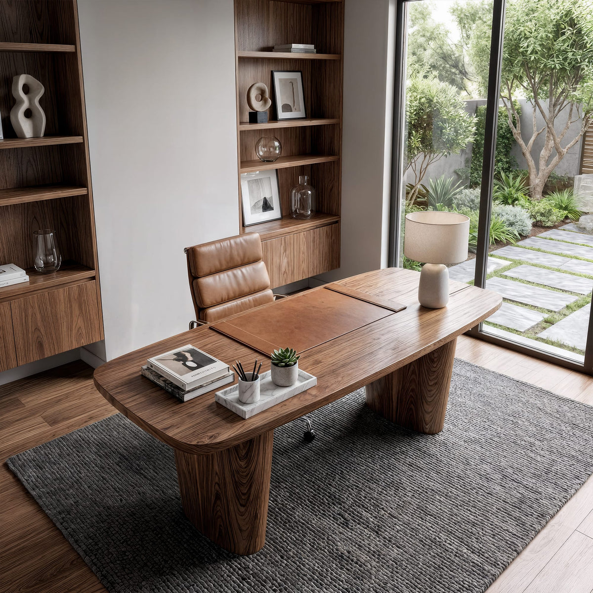 Modern Executive Sculptural Desk
