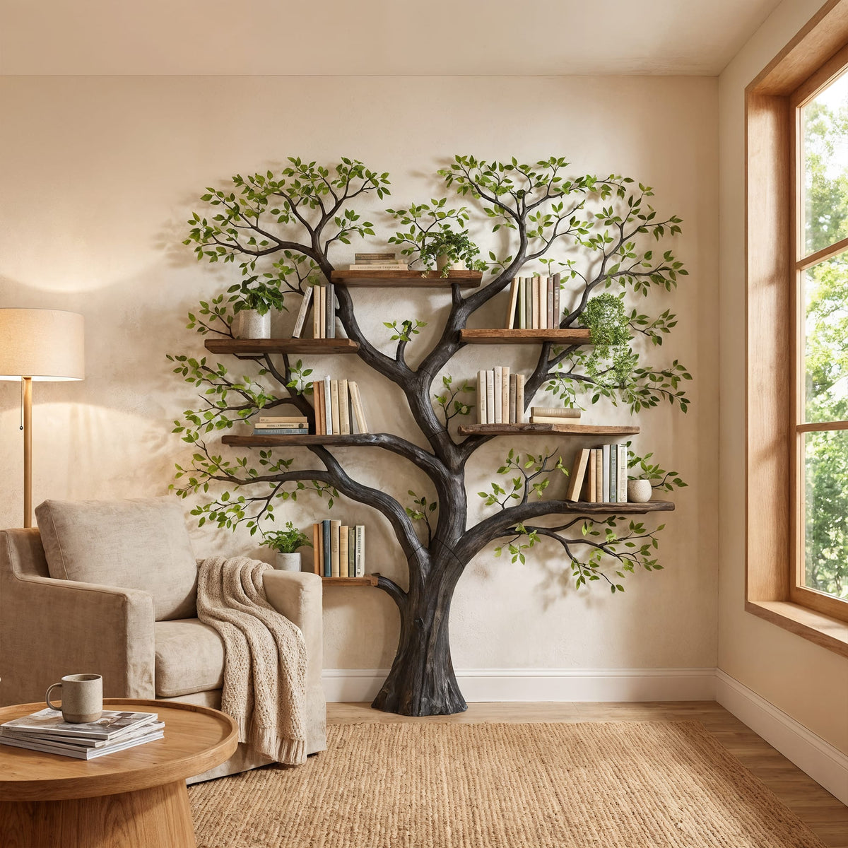 Storage Mounted Floating Bookshelf