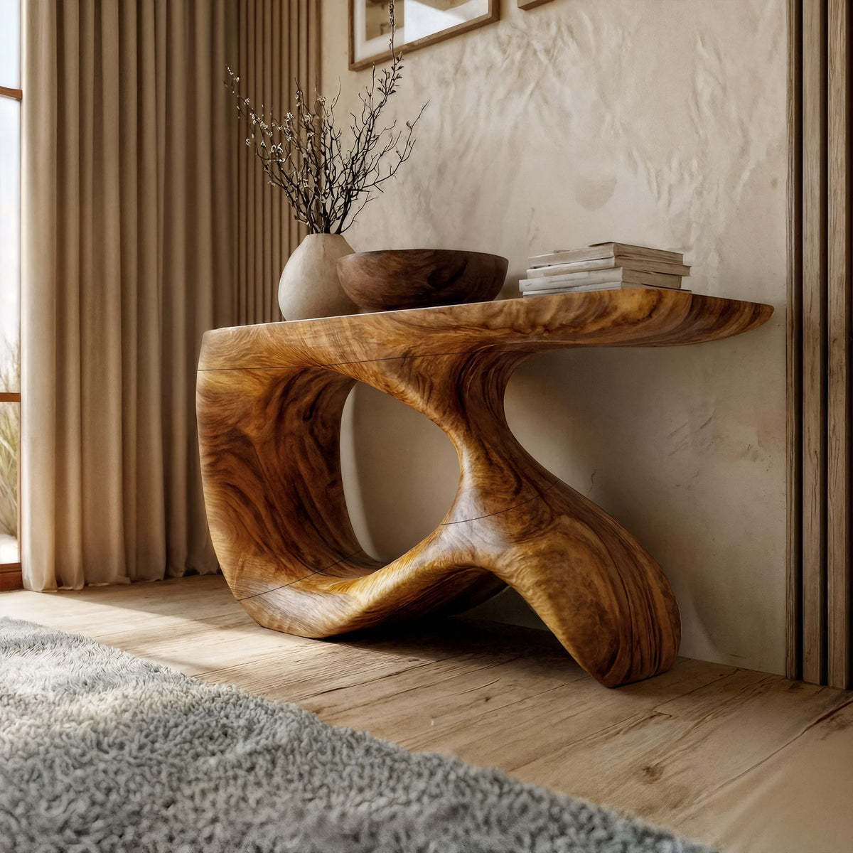 Modern Minimal Narrow Console Table