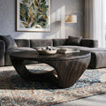 Contemporary Sculptural Coffee Table, solid wood, built to order
