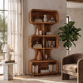 Mid Century Bookshelf Handcrafted Design, solid wood, built to order
