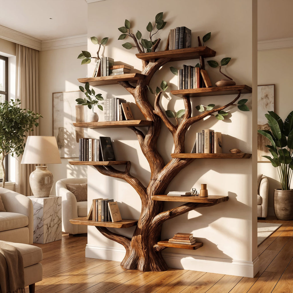 Solid Study Tree Bookshelf