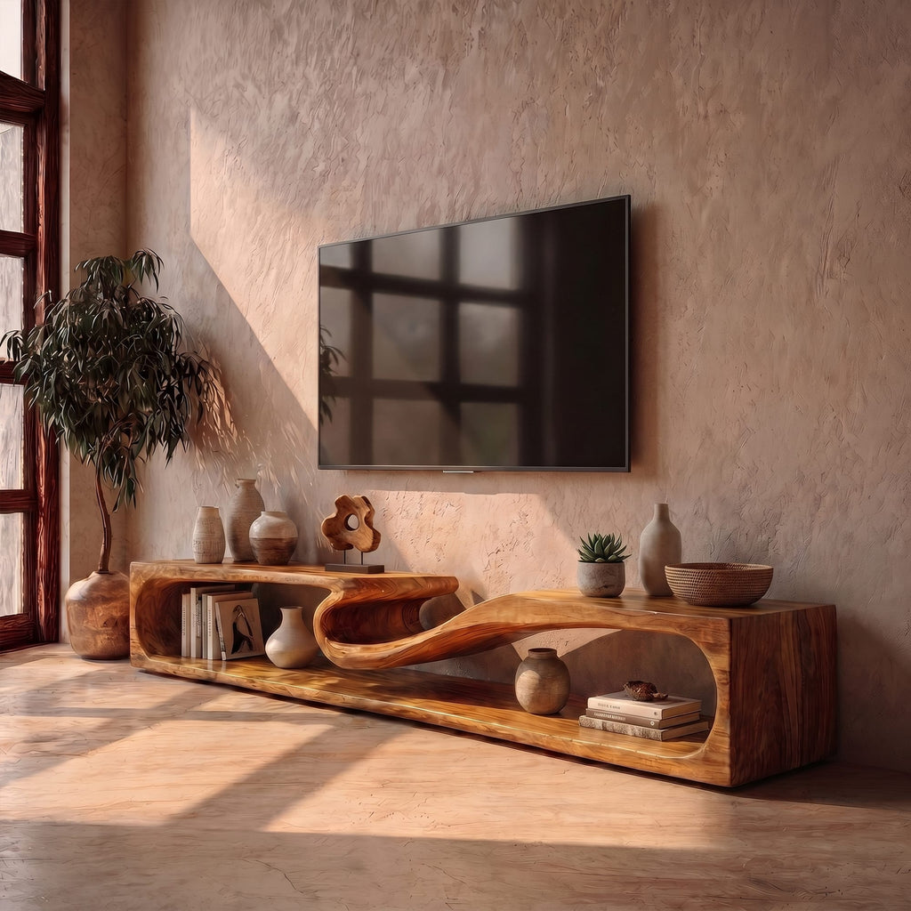 Round Minimal TV Cabinet
