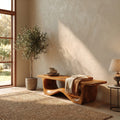 Sculptural Foyer Bench