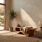 Sculptural Foyer Bench