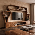 Solid Entertainment Sculptural TV Cabinet
