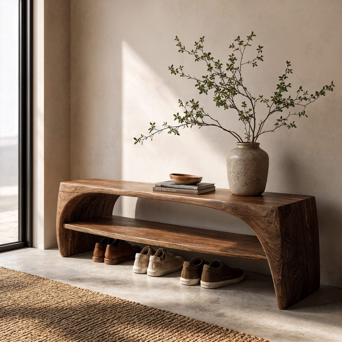 Live Edge Timber Wall Shelf