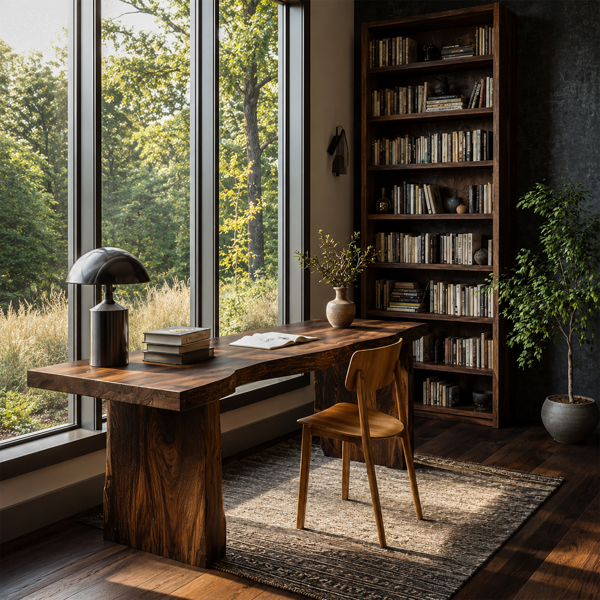 Live Edge Stump Desk