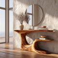 Live Edge Base Console Table
