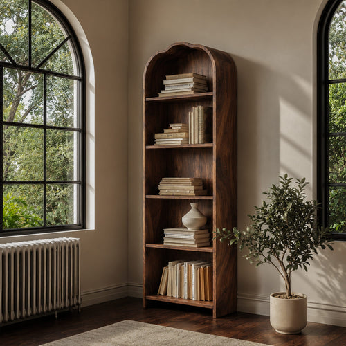 Arched Tall Bookshelf