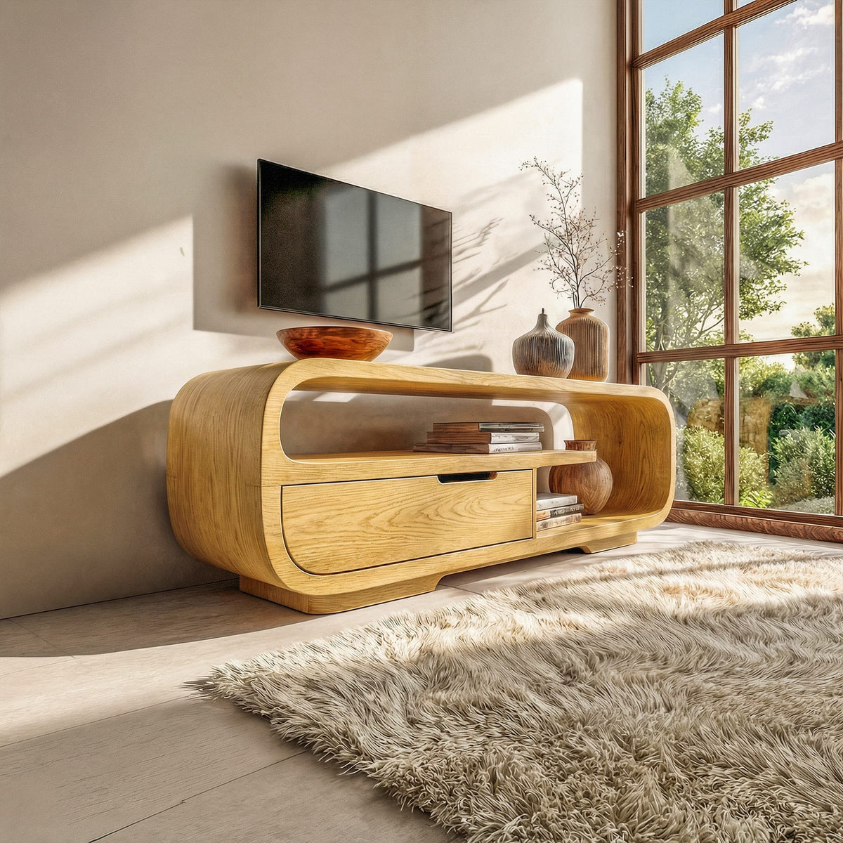 Minimal Low Profile TV Cabinet