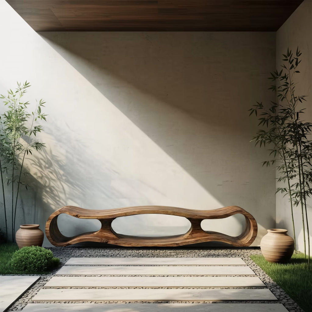 Sculptural Art-inspired Bench
