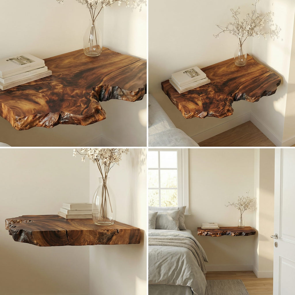 Organic Floating Nightstand