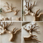 Rustic Branch Wall Decor with Tree Form, solid wood, built to order