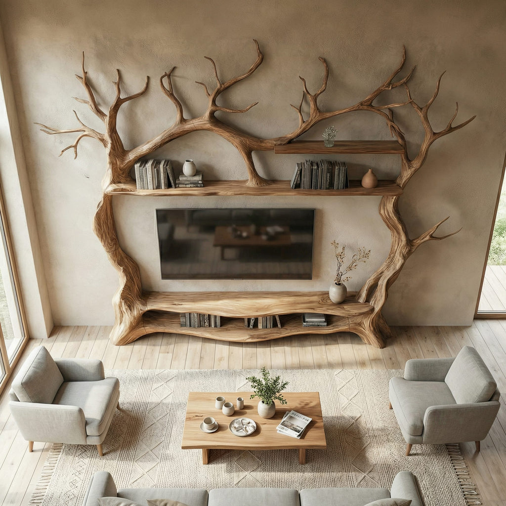 Decorative Tree TV Cabinet