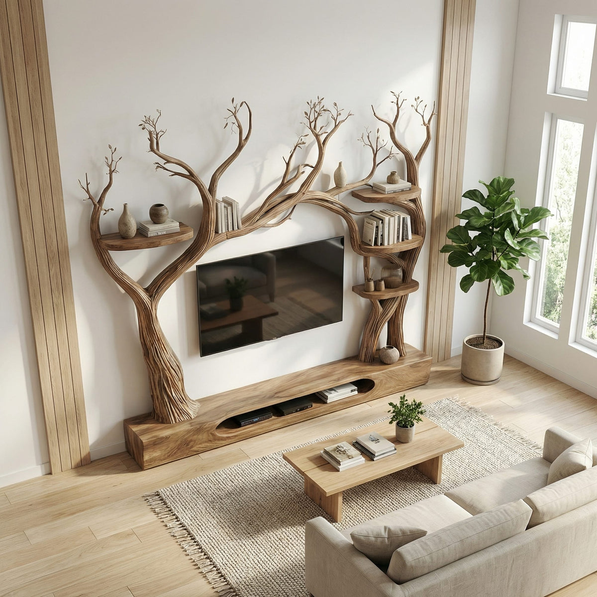 Tree Inspired TV Cabinet