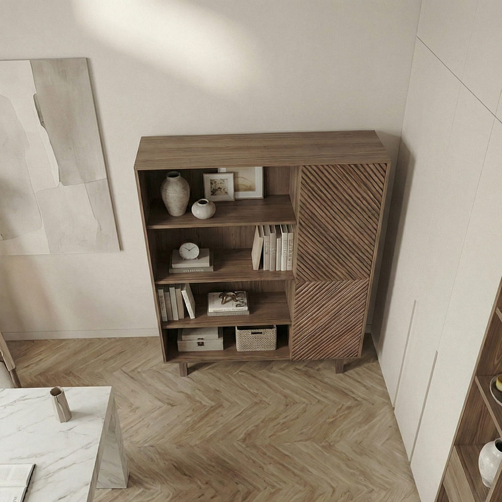 Mid Century Slatted TV Cabinet