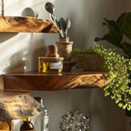 Floating Wood Shelf Display Shelf, solid wood, built to order