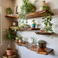 Live Edge Shelf Wall Mounted Shelf, solid wood, built to order