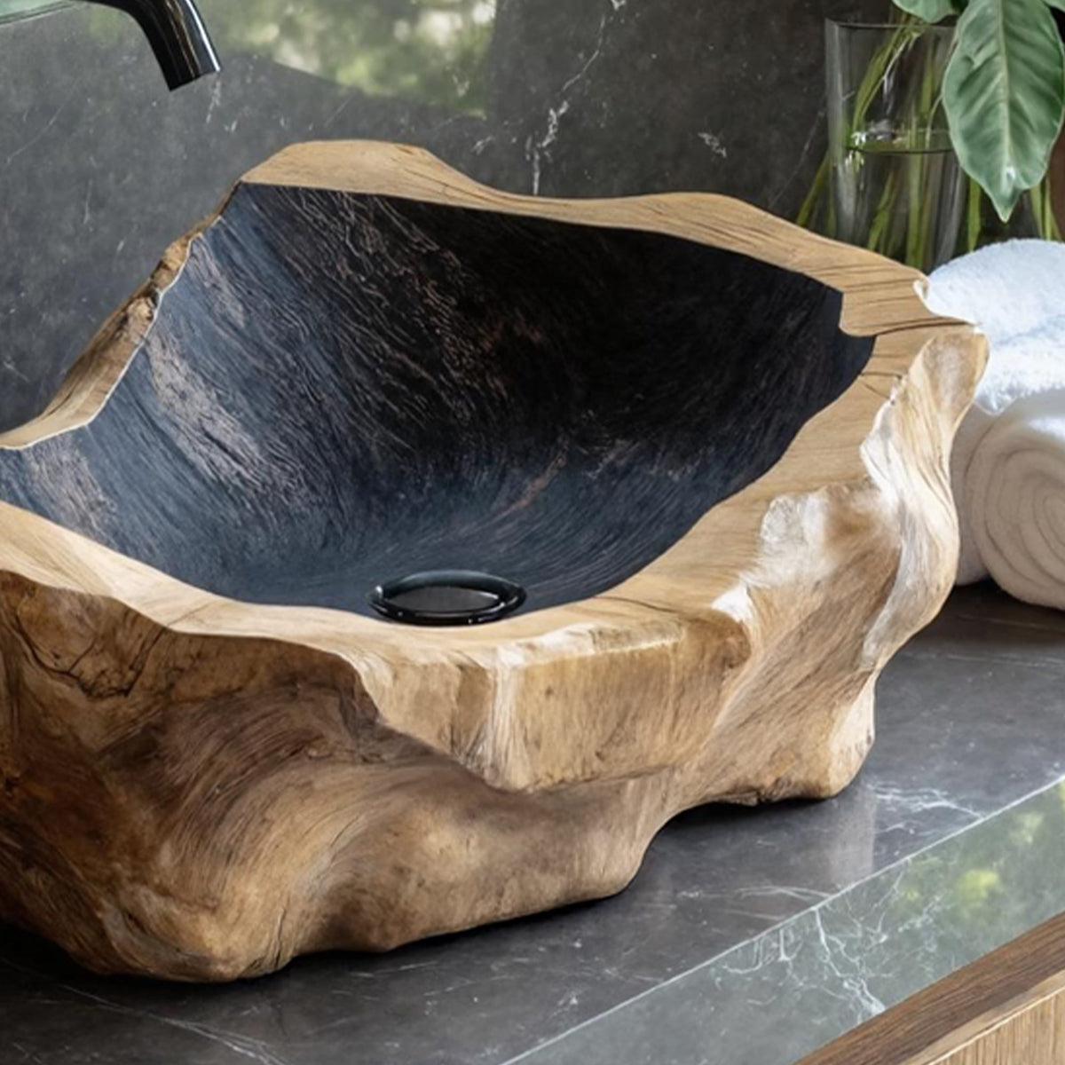 Handcrafted Wash Basin, solid wood, built to order