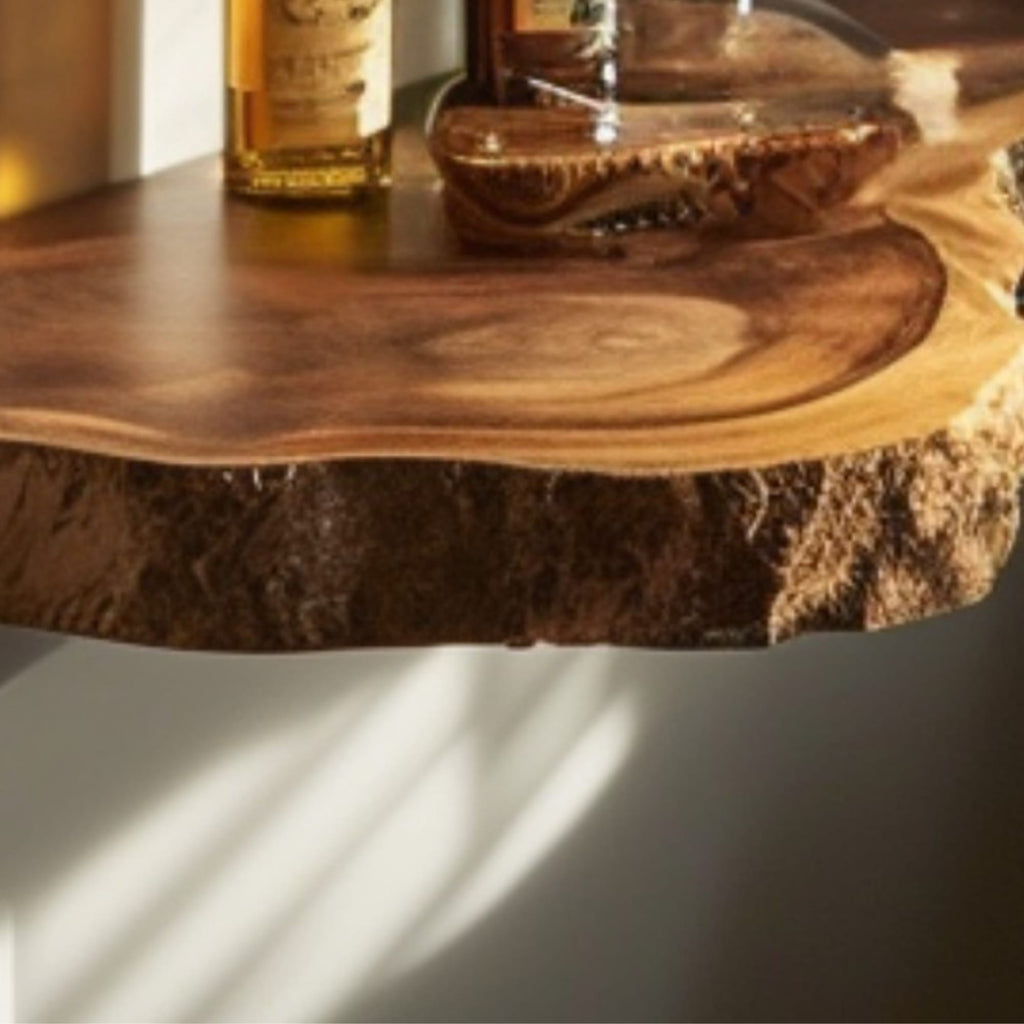 Floating Wood Shelf Display Shelf, solid wood, built to order
