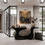 Open Loop Contemporary Console Table