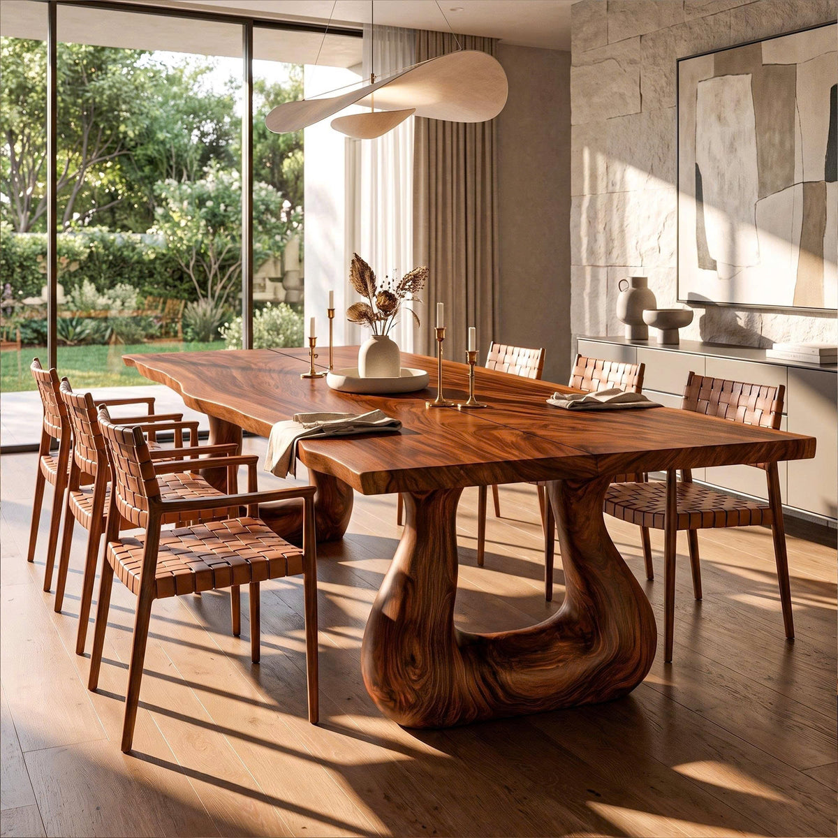 Live Edge Legs Dining Table