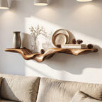 Flowing Form Floating Shelf