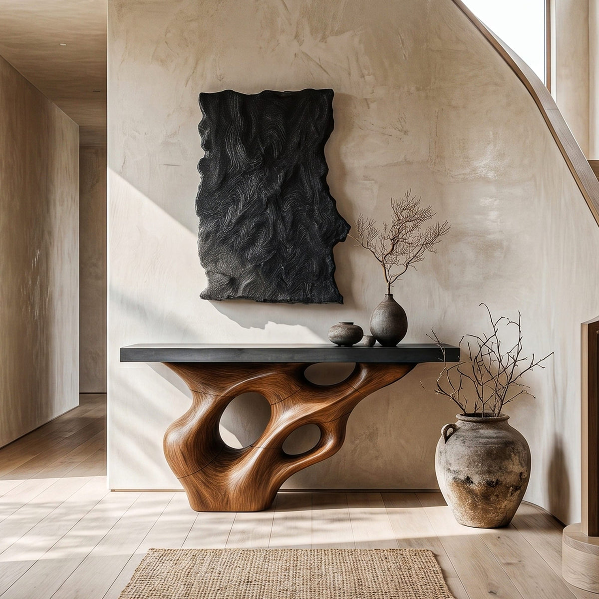 Live Edge Structure Console Table