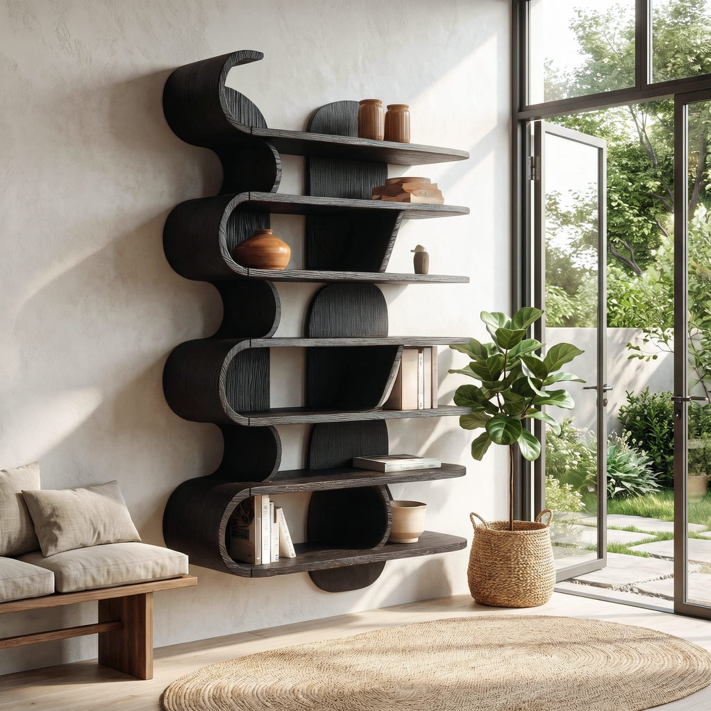 Wave Floating Wall Shelf
