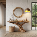 Solid Teak Console Table