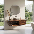 Curved Floating Vanity