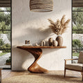 Twisted Solid Console Table