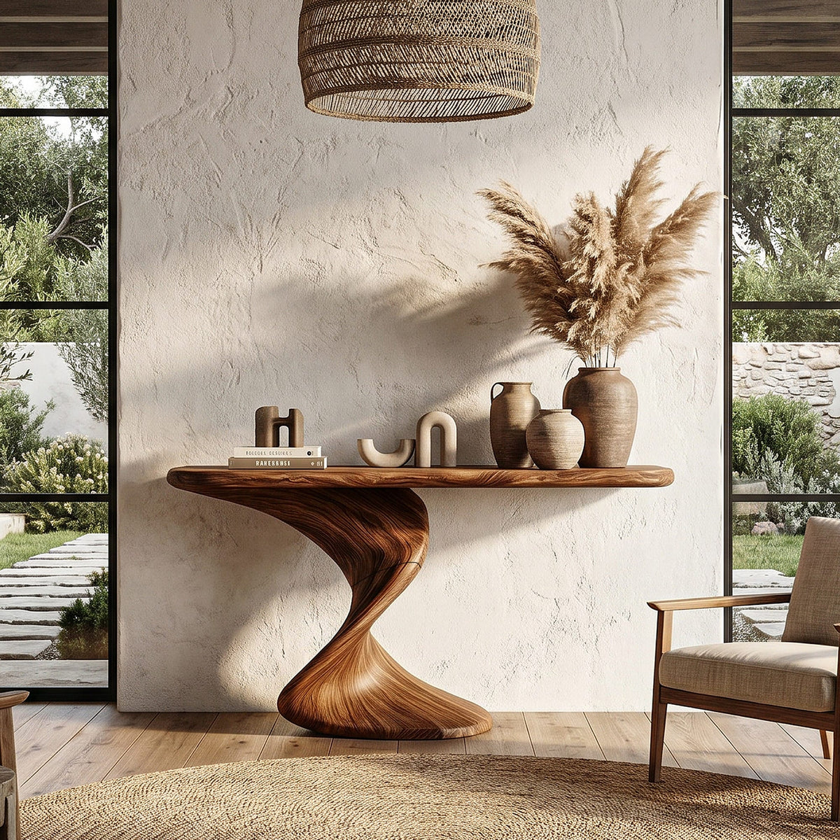 Twisted Solid Console Table